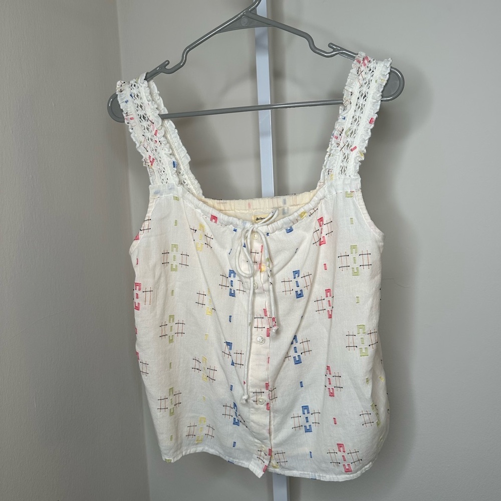 AMELIE 100% Cotton Bellerose Flavie Top Ecru in Size 1